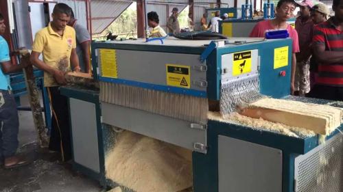 无限宽方木多片锯在斯里兰卡客户工厂
